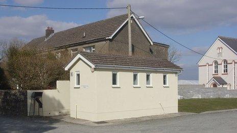 Toilet block at Maenclochog in Pembrokeshire