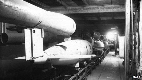 V-1 flying bombs