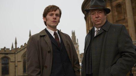 Shaun Evans and Roger Allam in Endeavour