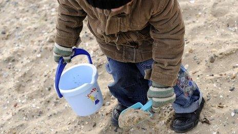 Child on beach