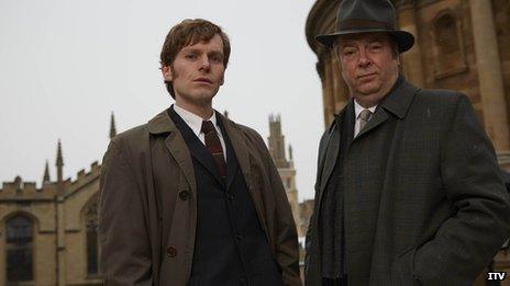 Shaun Evans and Roger Allam in Endeavour