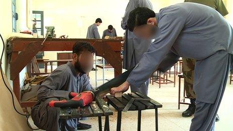 Many of the men at the centre get vocational training