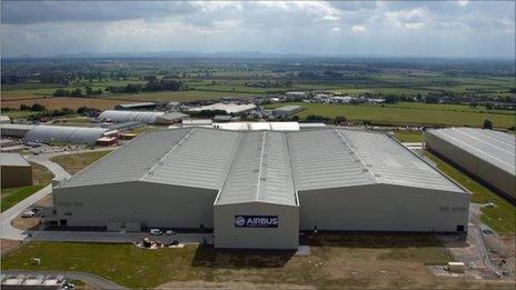 Airbus' North Factory at Broughton, Flintshire