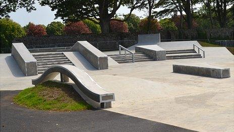 Guernsey skate park at Beau Sejour Leisure Centre