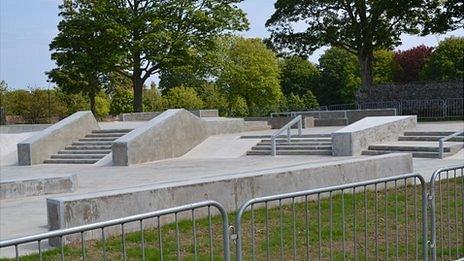 Guernsey skate park at Beau Sejour Leisure Centre