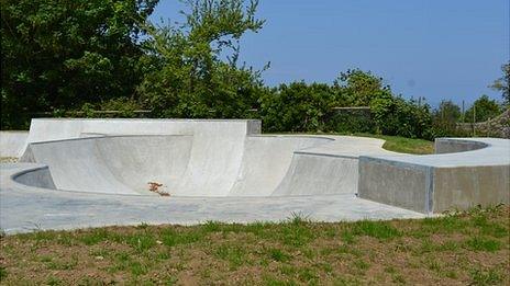 Guernsey skate park at Beau Sejour Leisure Centre