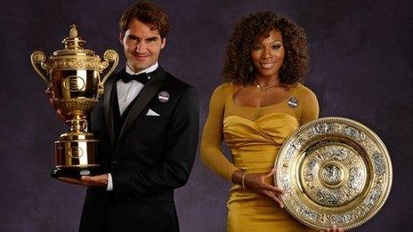 Roger Federer and Serena Williams