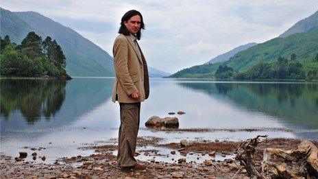 Presenter Neil Oliver in the Highlands