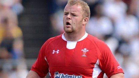 Scott Andrews in action for Wales against Japan