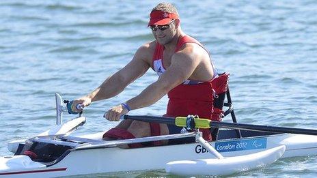 GB Paralympic rower Tom Aggar