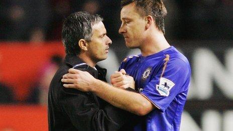 Jose Mourinho and John Terry