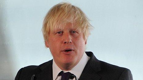 London Mayor Boris Johnson