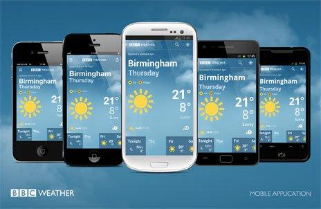 The BBC Weather app