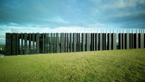 Visitor centre at the Giant's Causeway in Northern Ireland