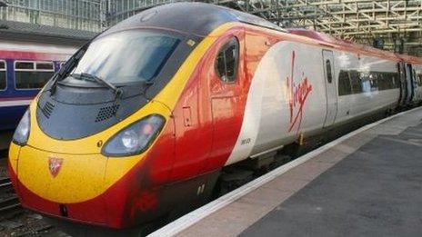 A Virgin train