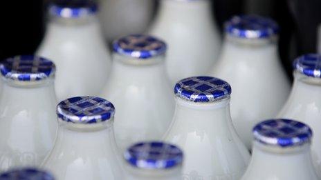 Bottles of milk