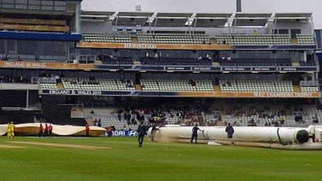 Rain arrives at Edgbaston