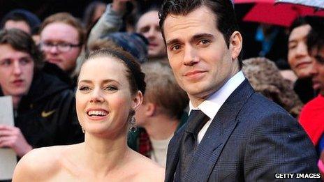 Amy Adams and Henry Cavill