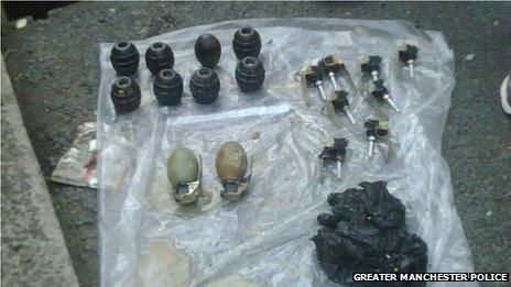 Grenades belonging to Dale Cregan recovered from a house in Oldham