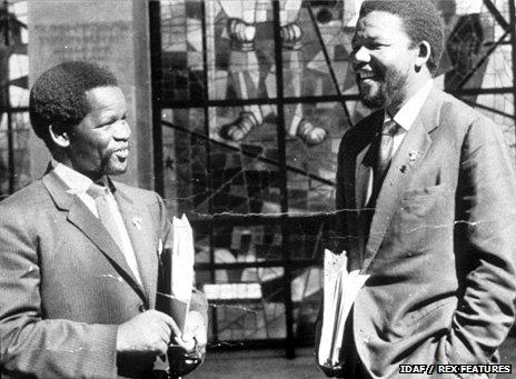 Nelson Mandela with Oliver Tambo in Addis Ababa, in 1962