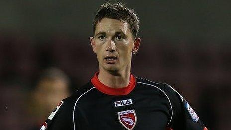 Gary McDonald in action for Morecambe