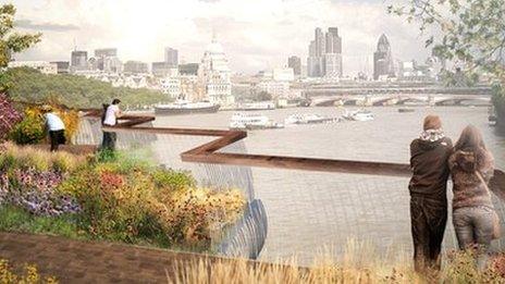 Visualisation of view from the deck