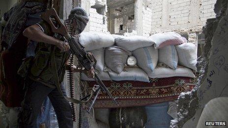 A Free Syrian Army fighter in Deir Ezzor, 14 June