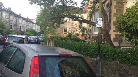 A residential parking permit zone in Bristol