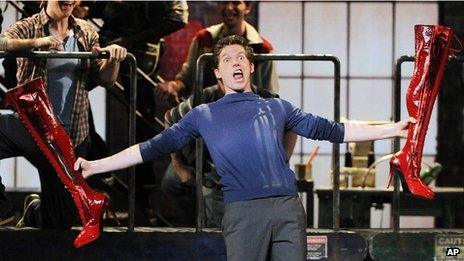 Stark Sands in Kinky Boots