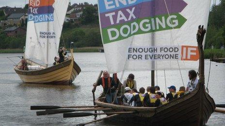 Flotilla protest