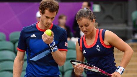 Andy Murray and Laura Robson