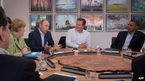 G8 leaders at the summit in Northern Ireland. Photo: 18 June 2013