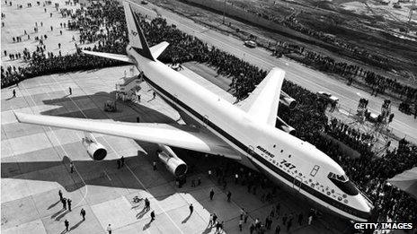 The launch of the Boeing 747