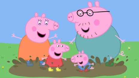 Peppa Pig and family