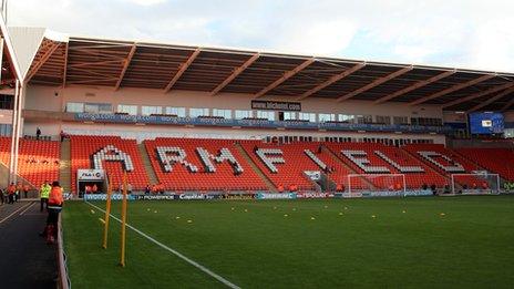 Bloomfield Road home of Blackpool