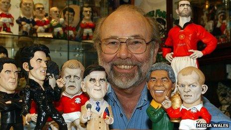 John Hughes pictured with some of the Groggs he created