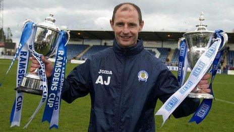 Queen of the South manager Allan Johnston