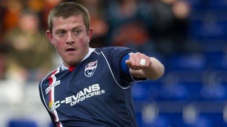 Ross County captain Richard Brittain