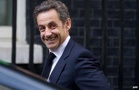 Former French President Nicolas Sarkozy on a visit to London, 3 June 2013