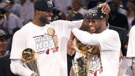 LeBron James and Dwayne Wade