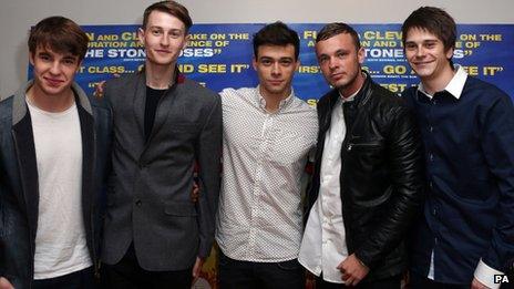 Nico Mirallegro, Elliott Tittensor, Adam Long, Jordan Murphy and Oliver Heald from Spike Island