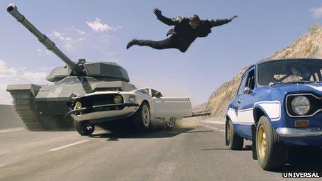 Scene from Fast & Furious 6