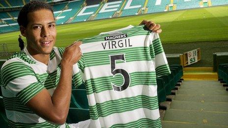 Celtic defender Virgil van Dijk