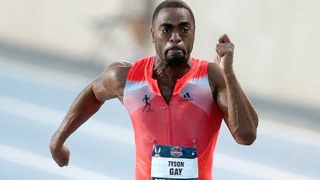 Tyson Gay races to victory in Iowa