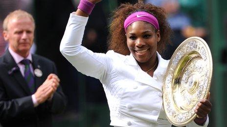 Wimbledon champion Serena Williams