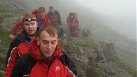 Aberglaslyn Mountain Rescue Team in the search for the lost walker