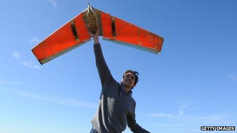 Man holding a small drone