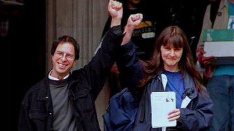 David Morris and Helen Steel, defendants in the McLibel case