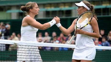 Sara Errani and Monica Puig