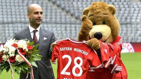 New Bayern Munich head coach Pep Guardiola